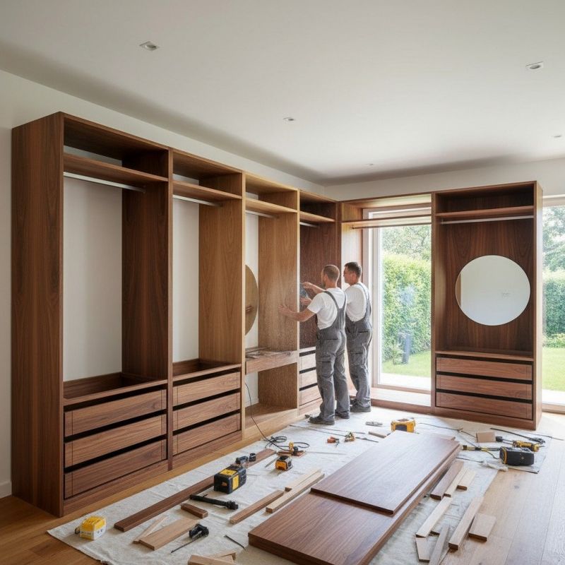 Built In Bookcase Installation in Woodbridge, VA