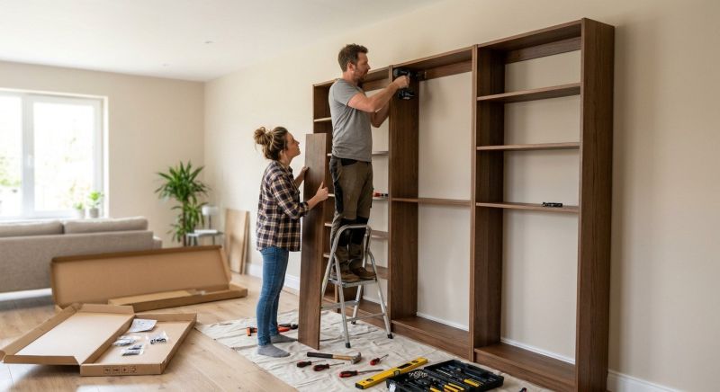 Custom Bookcase Installation in Frederick, MD