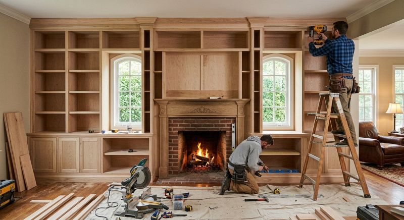 Fireplace Built Ins Installation in Durham, NC
