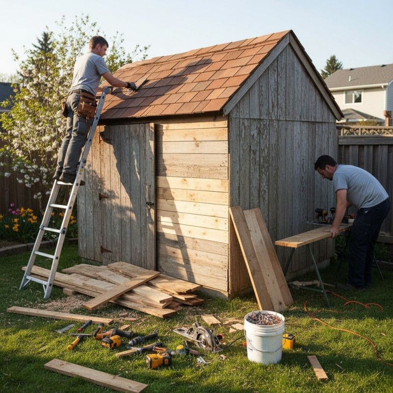 Wood Shed Repair in Olathe, KS