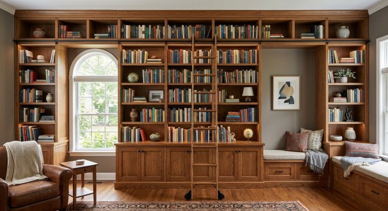 Built In Bookshelves Installation in Annapolis, MD