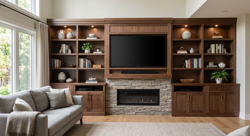 Built In Tv Cabinetry in Alexandria, VA