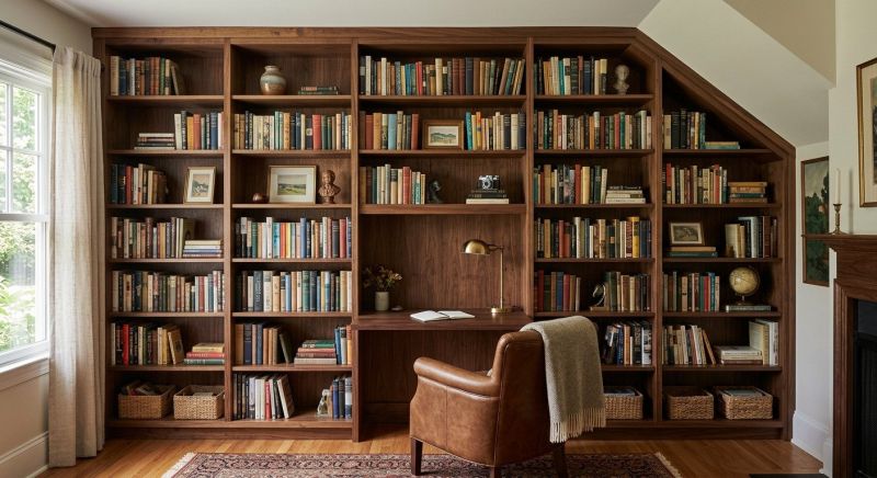 Custom Bookcase Installation in Greensboro, NC