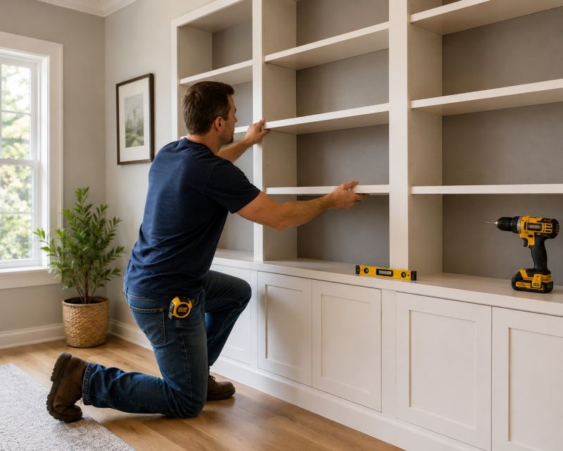 Custom Bookshelves Installation in Frederick, MD