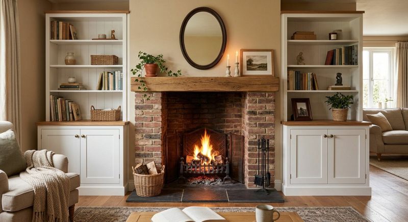 Fireplace Cabinet Installation in Fairfax, VA