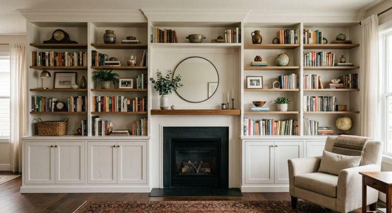 Fireplace Cabinet Installation in Raleigh, NC