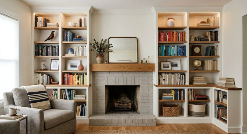 Fireplace Cabinet Installation in Frederick, MD